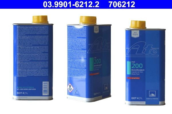 Lichid de frana TYP200 DOT4 1 litru 03.9901-6212.2 ATE